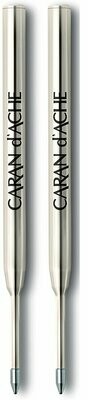 Lot de 2 Recharge "Goliath" CARAN D'ACHE 8428.000 pointe Moyenne Noire