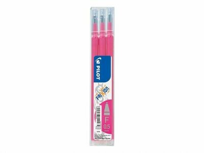 Etui de 3 recharges PILOT FRIXION " Bille Fine " 05 - encre Rose