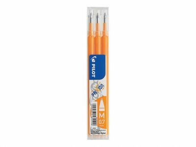 Etui de 3 recharges PILOT FRIXION 07 encre abricot-orange