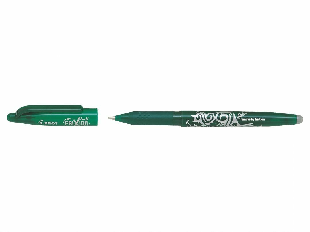 Stylo roller PILOT FRIXION 07 - pointe moyenne - encre VERT
