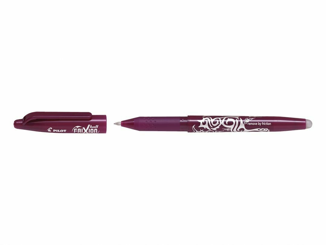 Stylo roller PILOT FRIXION 07 - pointe moyenne - encre ROUGE BORDEAUX