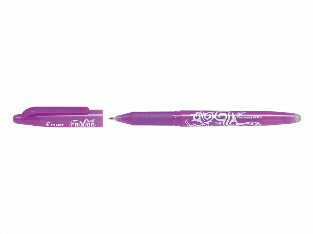 Stylo roller PILOT FRIXION 07 - pointe moyenne - encre MAUVE