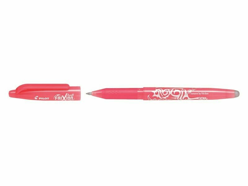 Stylo roller PILOT FRIXION 07 - pointe moyenne - encre ROSE CORAIL