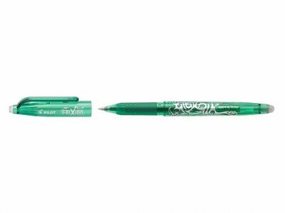 Stylo roller PILOT FRIXION 05 - pointe FINE - encre VERT