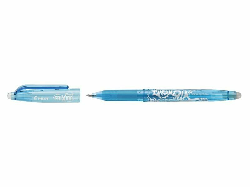 Stylo roller PILOT FRIXION 05 - pointe FINE - encre TURQUOISE