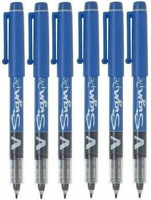 Lot de 6 stylos feutre PILOT V-Sign Pen encre liquide Bleu