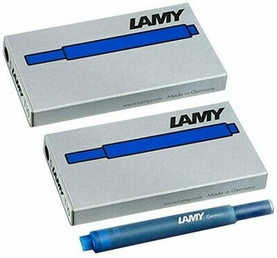 Lot de 2 étuis de 5 cartouches LAMY T10 - encre Bleue