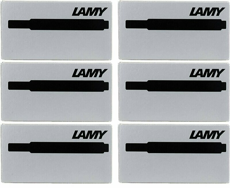 Lot de 6 étuis de 5 cartouches LAMY T10 - encre Noire