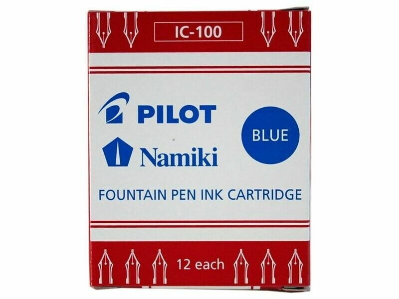 Boite de 12 cartouches IC-100 pour stylo plume PILOT Haute Ecriture - encre Bleue