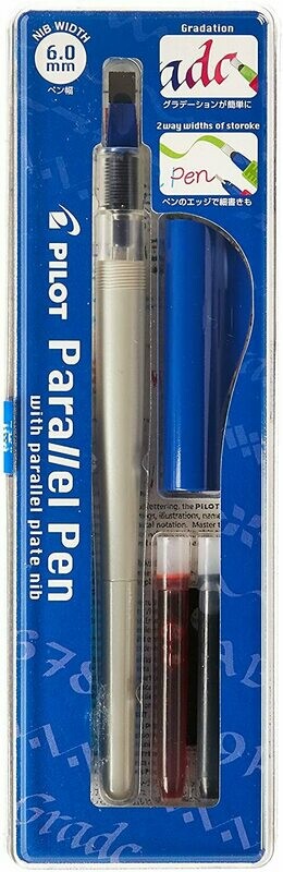 Parallel Pen PILOT - Stylo plume - Bleu - 6.0 mm
