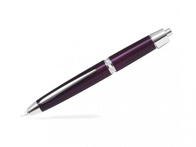 Stylo plume OR rétractable PILOT CAPLESS LS attributs Rhodié - MAUVE brillant - Plume Moyenne - en Coffret Cadeau.