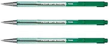 Lot de 3 Stylos bille - BP-S Matic -  Vert - Pointe Fine