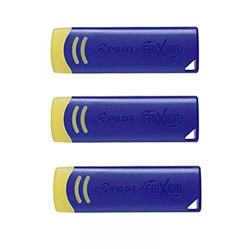 Lot 3 gommes PILOT FIXION bleu