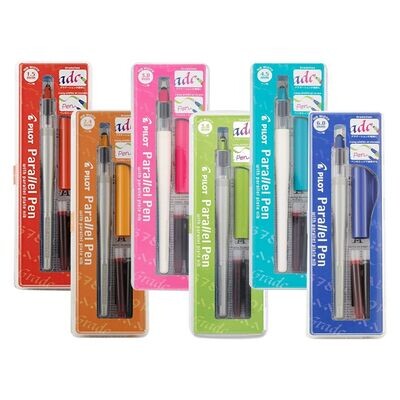 Lot de 6 Parallel Pen PILOT - Stylo plume Calligraphie Assortis