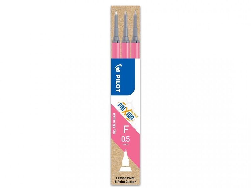 Etui de 3 recharges PILOT FRIXION " POINT " 05 - Rose