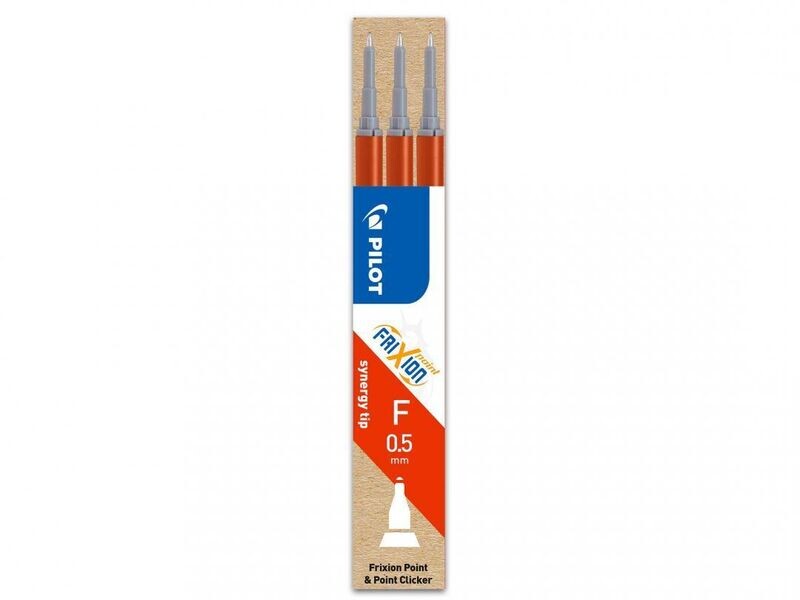 Etui de 3 recharges PILOT FRIXION " POINT " 05 - Rouge