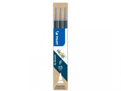 Etui de 3 recharges PILOT FRIXION " POINT " 05 - Bleu/Noir