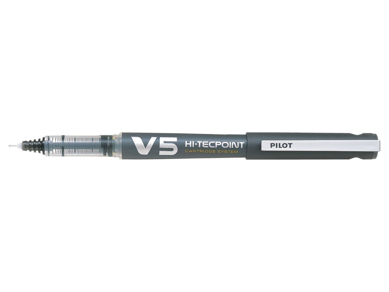 Stylo Roller PILOT V5 NOIR rechargeable par cartouches encre liquide