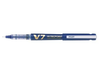 Stylo Roller PILOT V7 BLEU rechargeable par cartouches encre liquide
