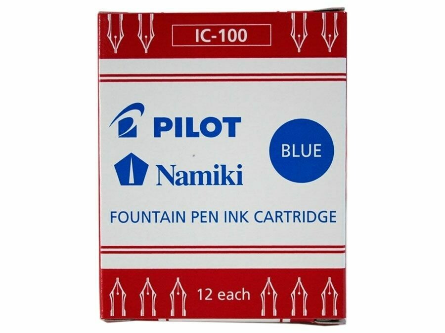 Boite de 12 cartouches IC-100 pour stylo plume PILOT Haute Ecriture - encre Bleue Boite de 12 cartouches IC-100 pour stylo plume PILOT Haute Ecriture - encre Bleue
