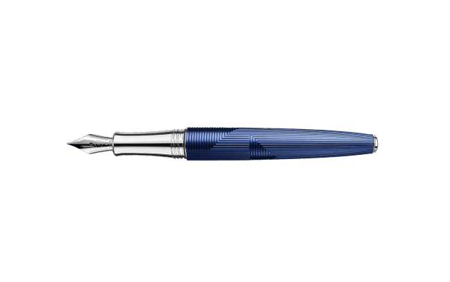 Stylo Plume LARGE B - LÉMAN - Bleu Marin