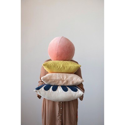 Creative Co-Op Velvet Pillow Orb