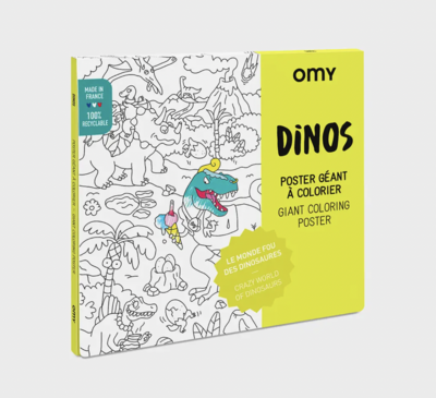 OMY Dino Coloring Poster