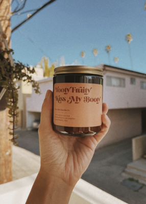 Blow Me Tooty Fruity Kiss my Booty candle
