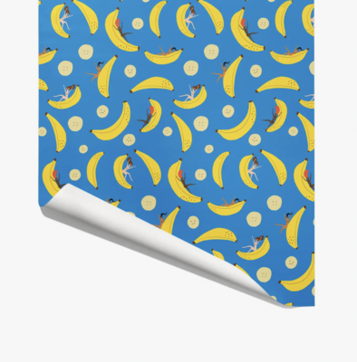 Carolyn Suzuki Banana Party Gift Wrap Sheet