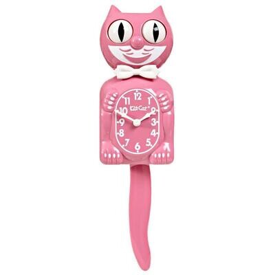 Kit Kat Pink Satin Kitty Klock