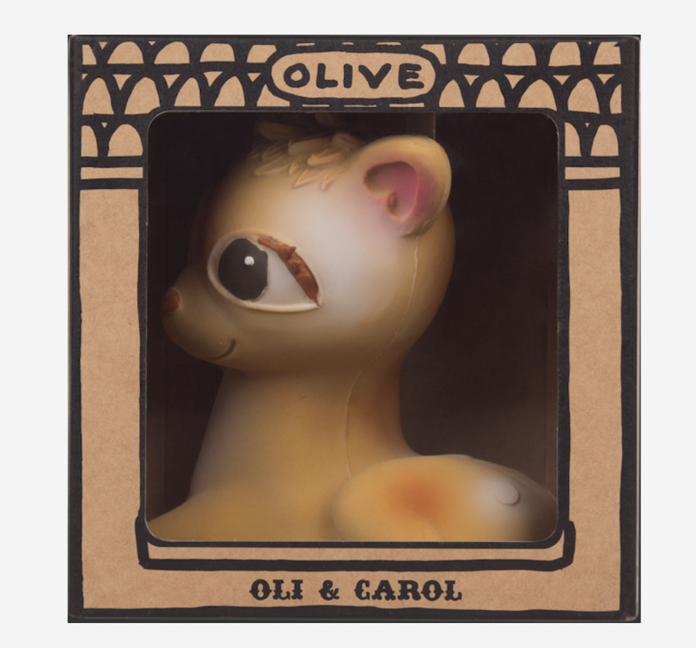 Oli &amp; Carol olive teether toy