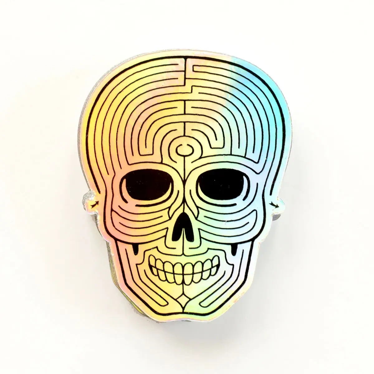 Imaginary Animal Holo Skull sticker