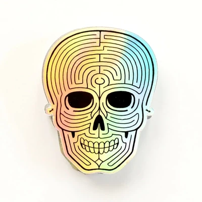 Imaginary Animal Holo Skull sticker