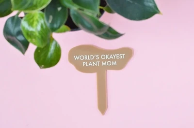 TGG Worlds Okayest Plant Mom stake