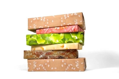 Gift Couture Cheeseburger Wrapping Paper Set