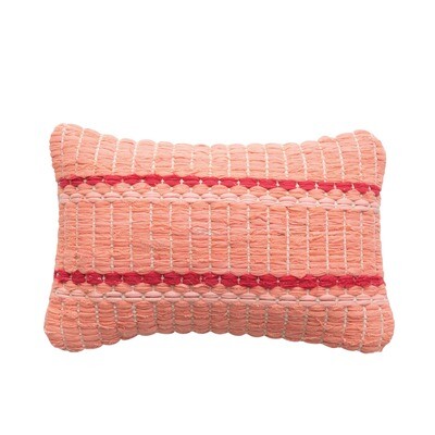 Creative Co-Op Pink & Red Pillow
