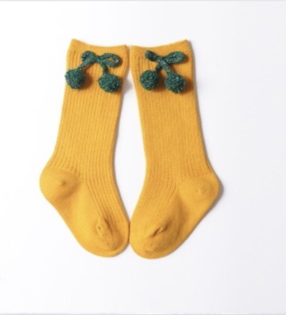 Mama Siesta Pom/Bow Socks