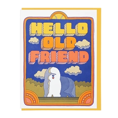 Lucky Horse Hello Old Friend card