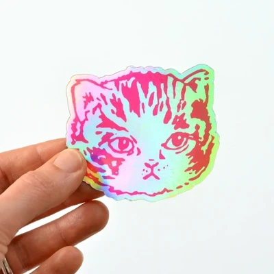 Imaginary Animal Holo Cat Sticker