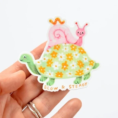 Imaginary Animal Slow &amp; Steady Sticker