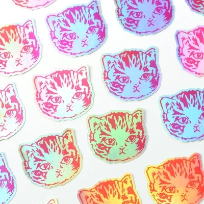 Imaginary Animal Holo Cat Sticker