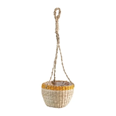 Creative Co-Op woven hanging basket 