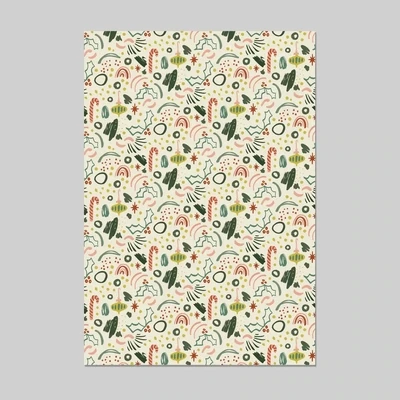 Abbie Ren Abstract Holiday Gift Wrap