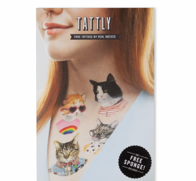 Tattly Cat Club Tattoo Set