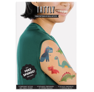 Tattly Dino Friends Tattoo Set