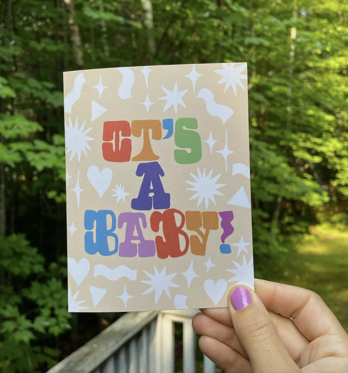 Ash + Chess Its a Baby Card