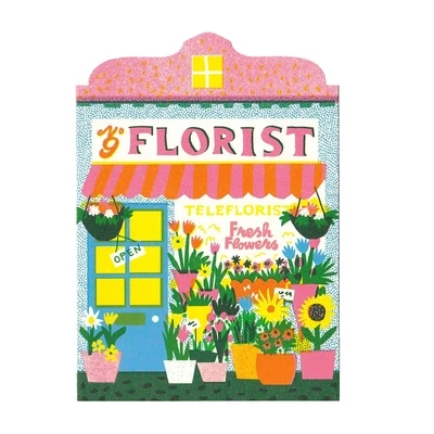 Printed Peanut Florist Card