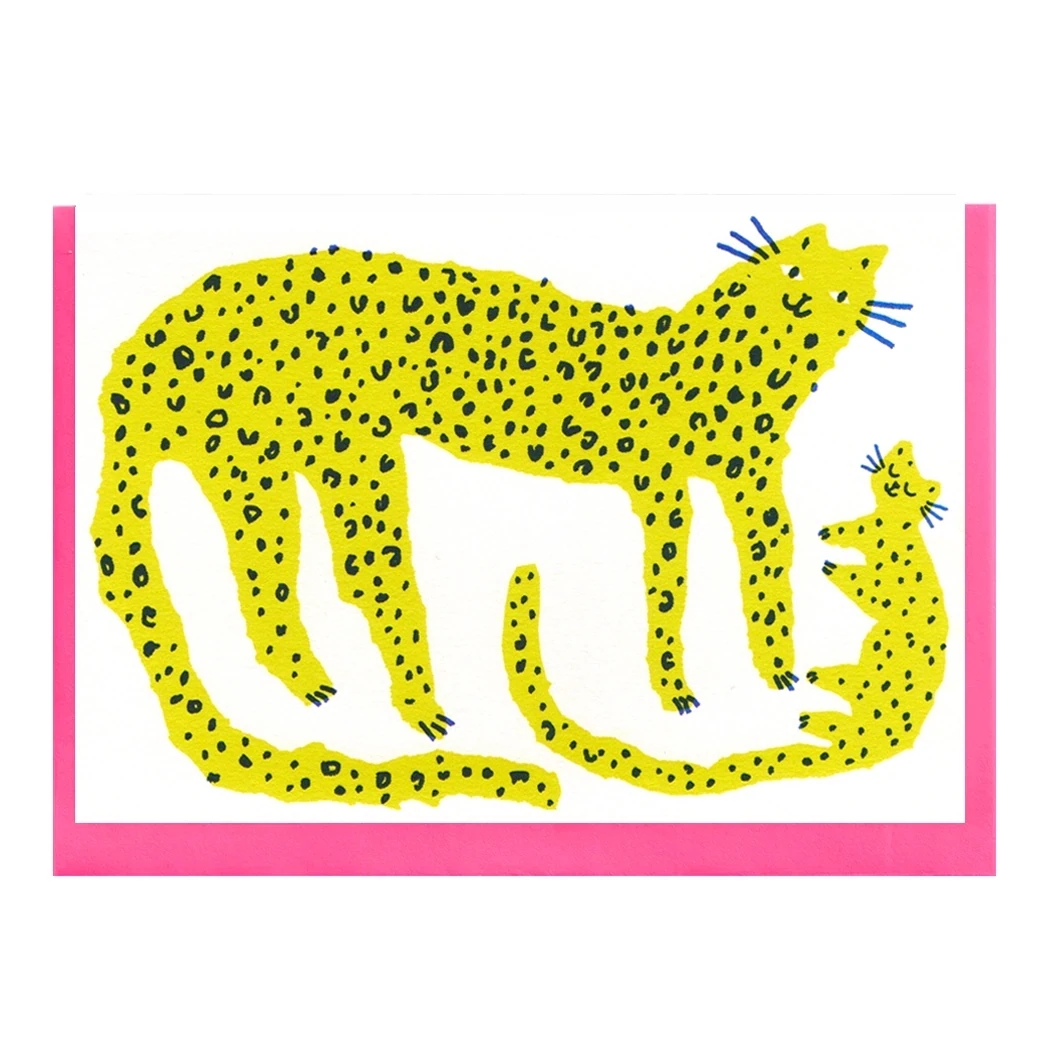Printed Peanut Leopard Card