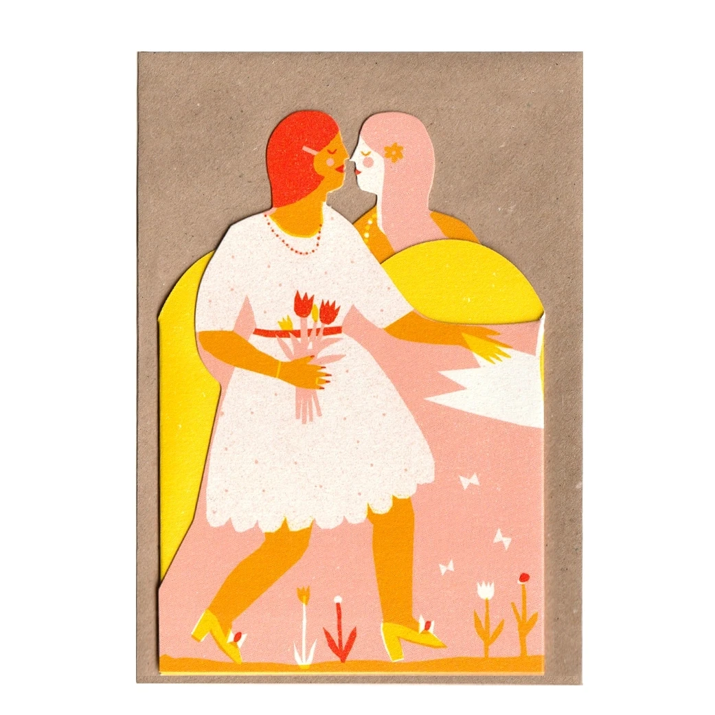 Printed Peanut Two Woman Card