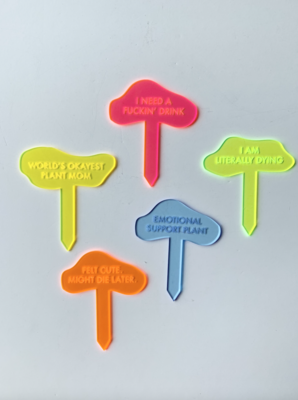 TGG Neon Worlds Okayest Plant Stake